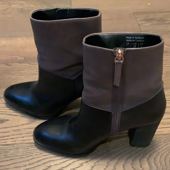 Black and Tan Aldo leather boots size 7.5 - Picture 2 of 5